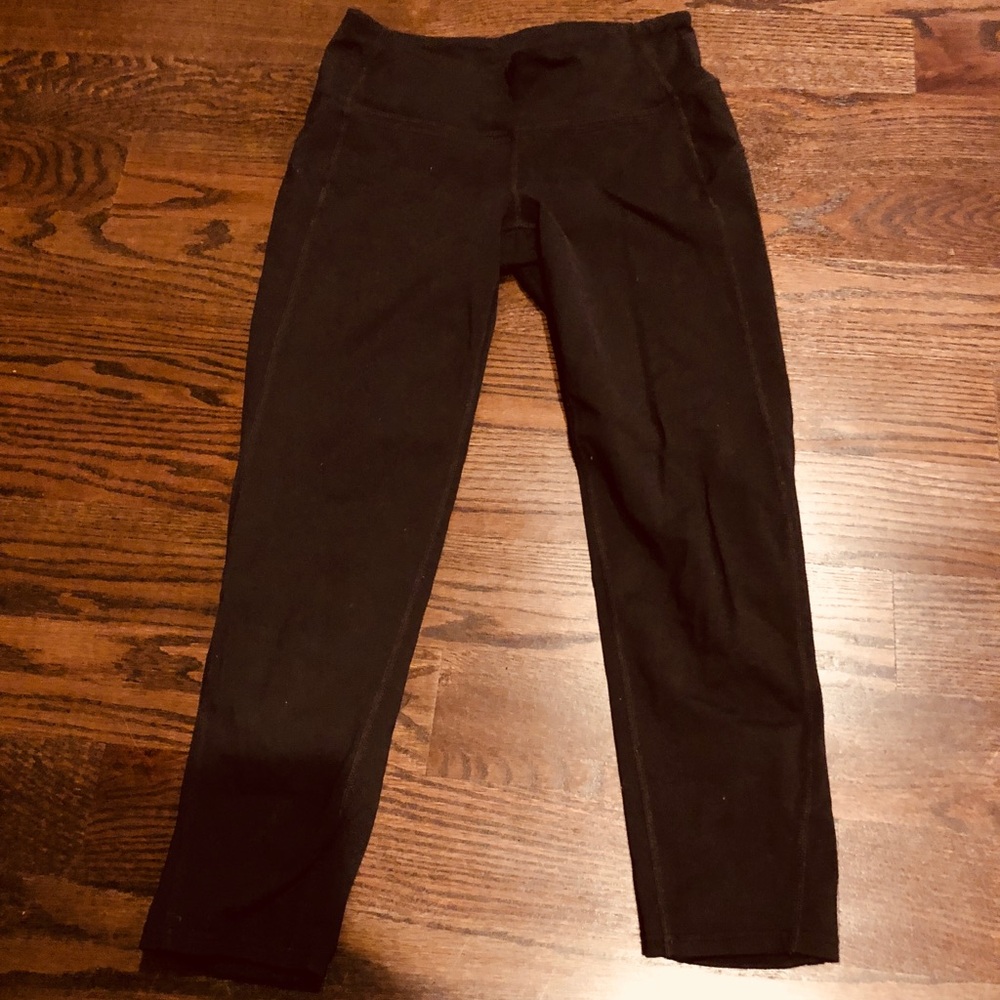 Athleta crop black leggings small
